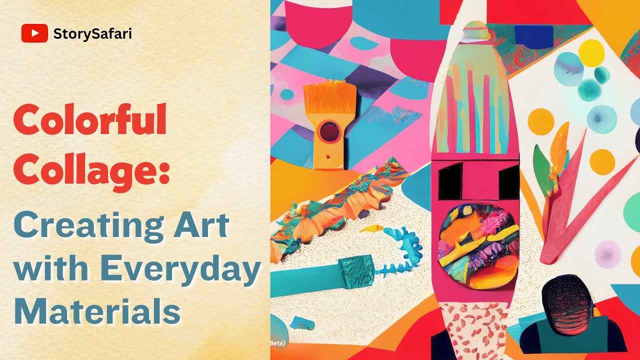 Colorful Collage: Creating Art with Everyday Materials #cartoon #kidsvideo #storytelling #youtube