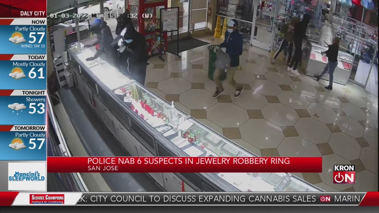 Police nab 6 suspects in jewelry robbery ring