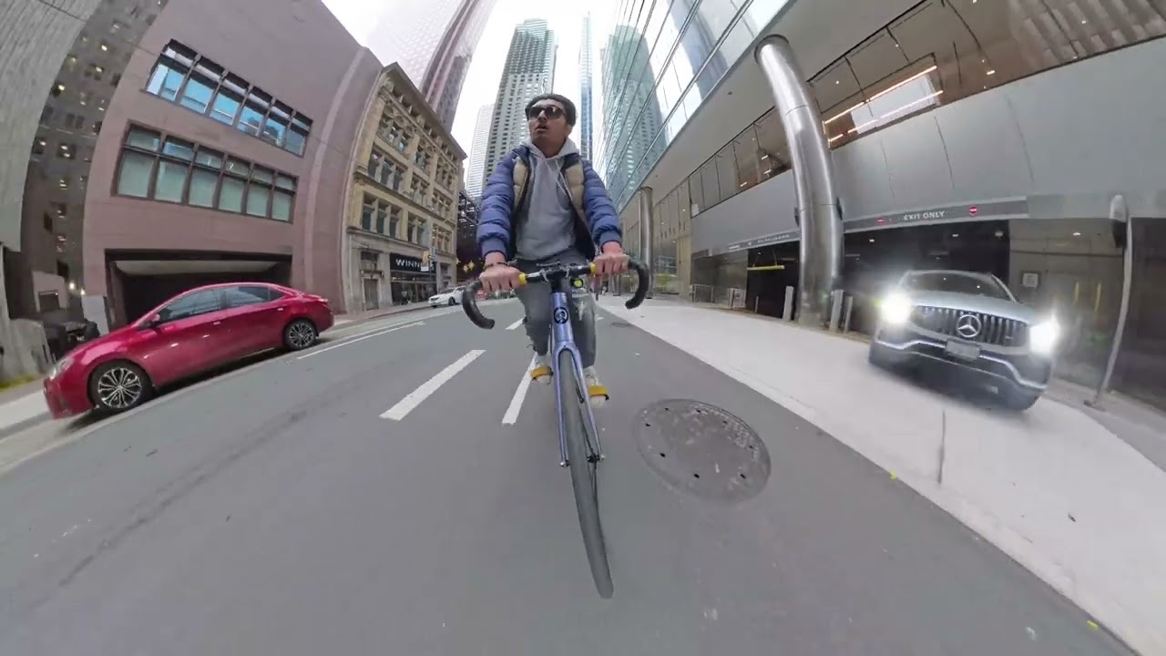 Riding My Brakeless Track Bike in Downtown Toronto
