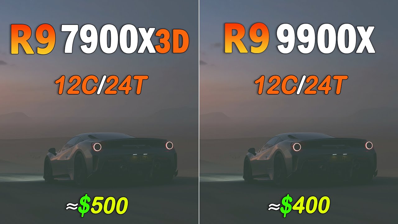 Ryzen 9 7900X3D vs Ryzen 9 9900X - Gaming and Productivity Test