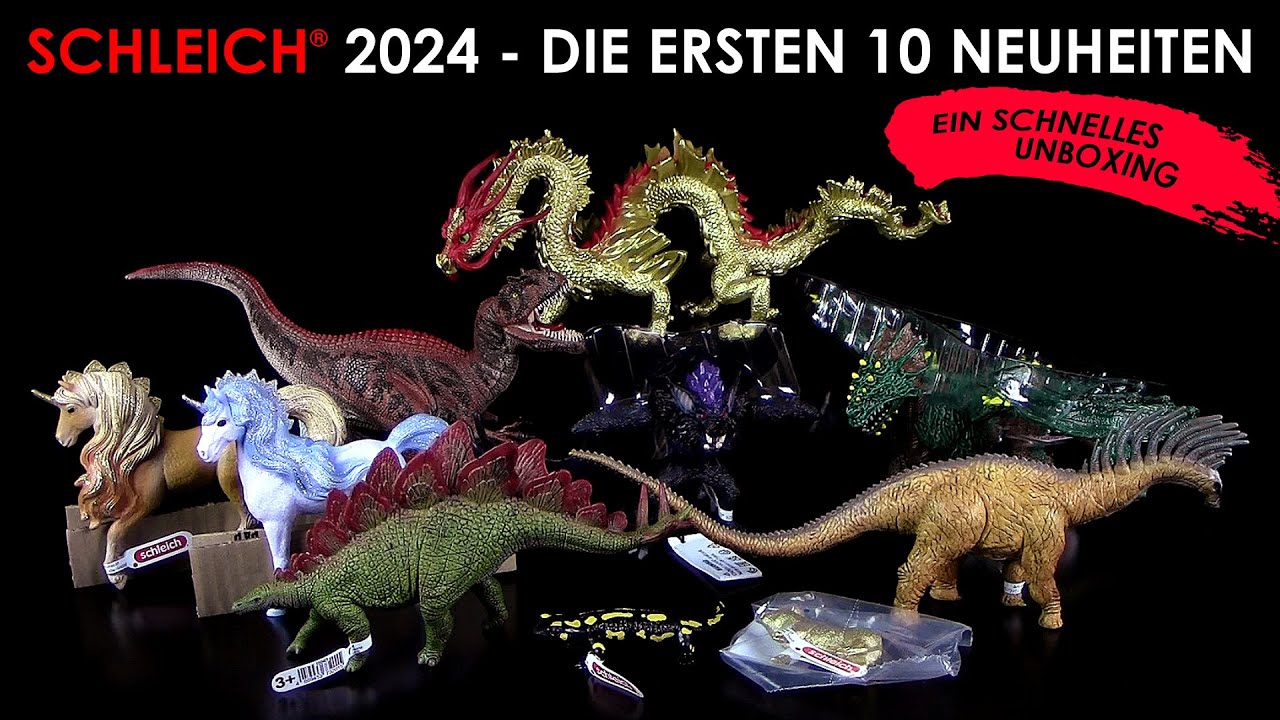 Schleich ® Die ersten 10 Neuheiten 2024 News - ein schnelles Unboxing & Reaction / Vorschau