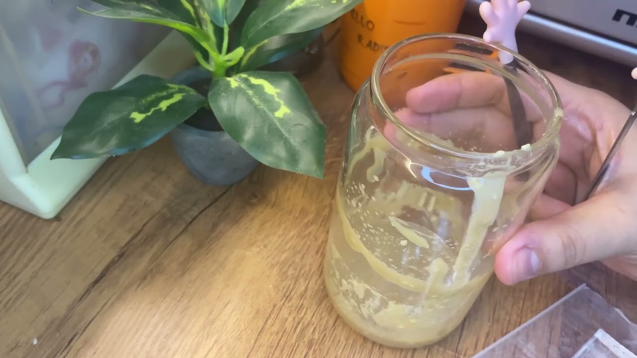 آيس لاتيه الطحينة 🧋🧊