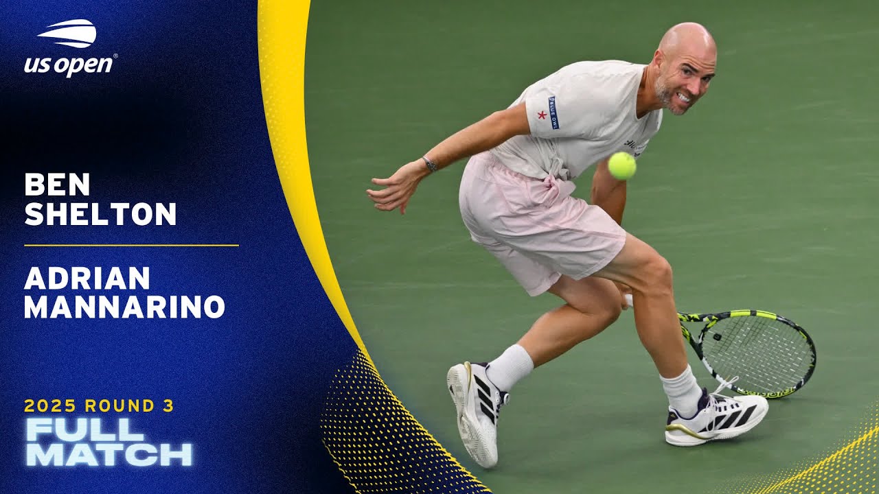 Ben Shelton vs. Adrian Mannarino Full Match | 2025 US Open Round 3