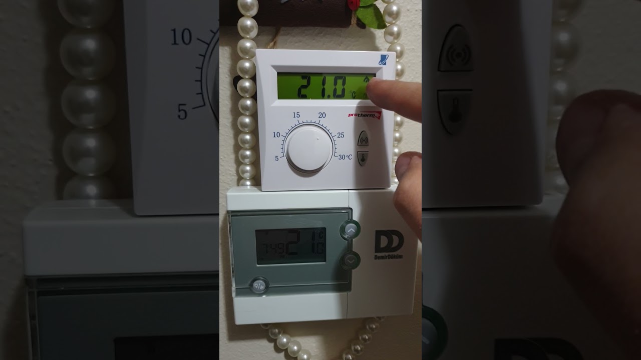 Demirdöküm nitromix kombi proterm RF 6001 kablosuz oda termostatı kullanımı ayarı