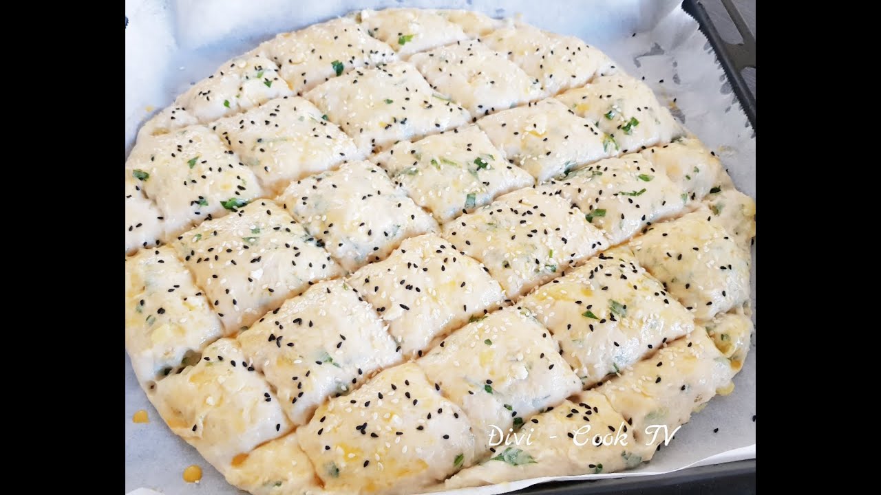 Fladenbrot ohne Kneten mit Fetakäse und Kartoffeln/ einfach und schnell