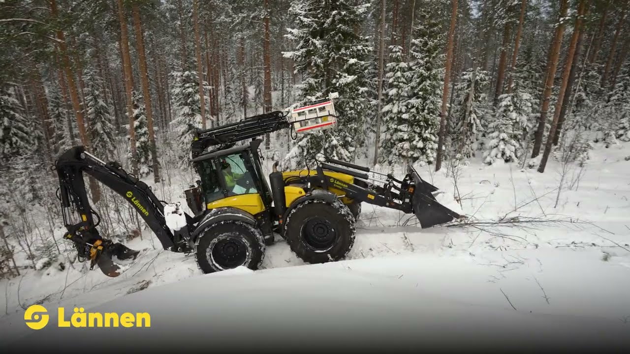 Imatran Seudun Sähkönsiirto Oy:n Lännen 8700M - Sähköverkkorakentamisen ja -ylläpidon monitoimikone