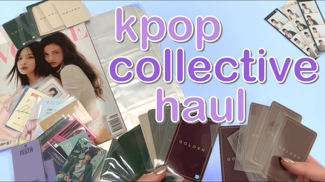 kpop mail haul! ~ collection supplies + lotsss of Golden ✨