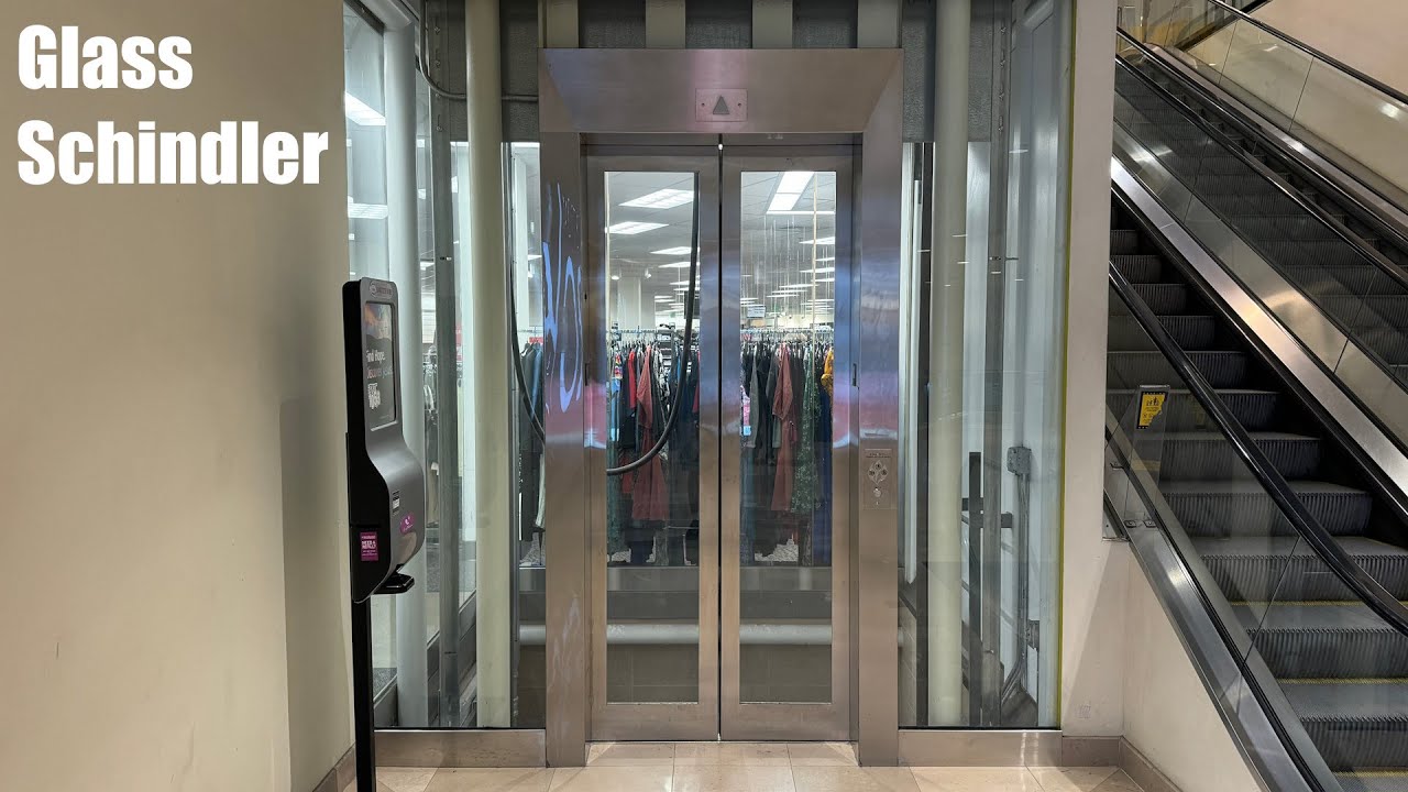 Glass Schindler 330A Elevator at the Westlake Center in Seattle, WA