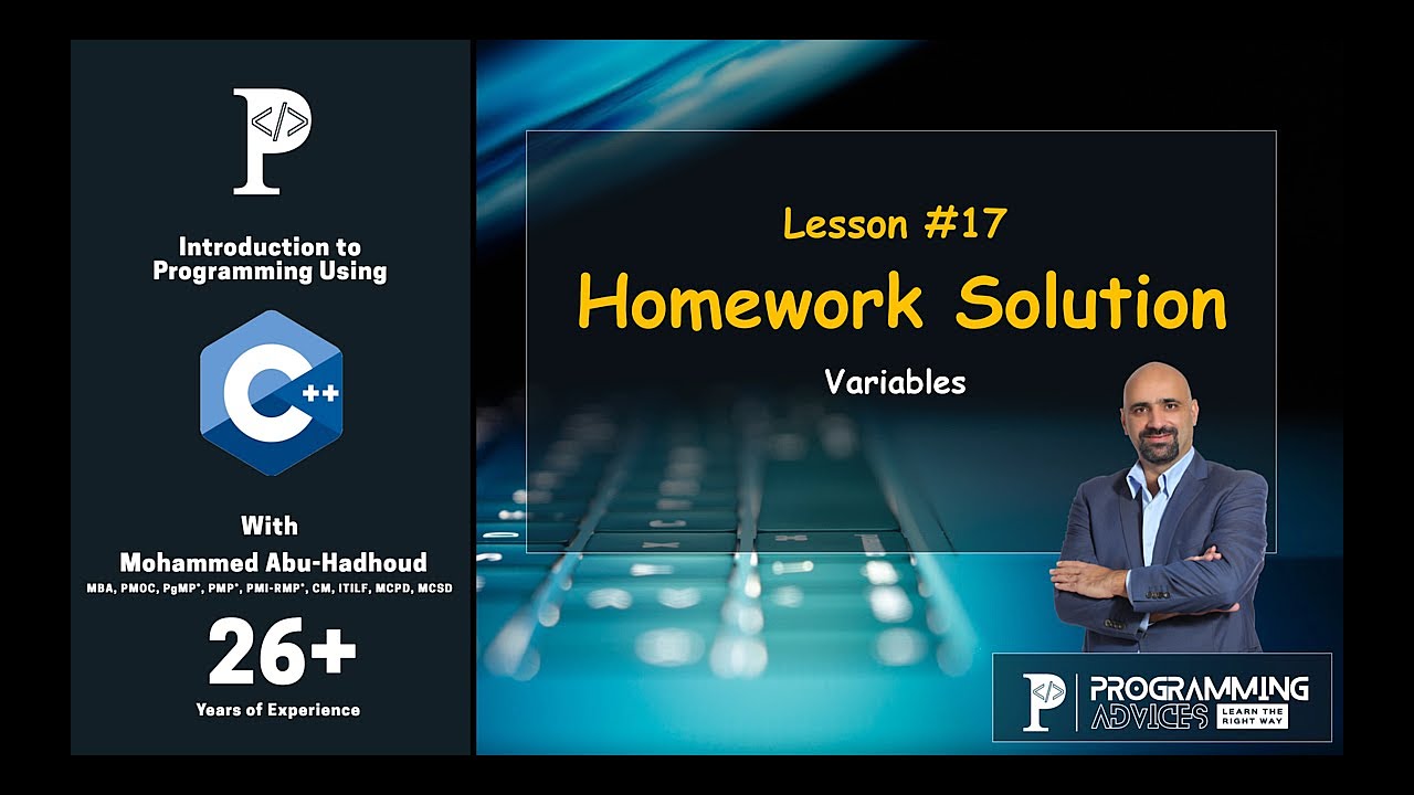 Lesson #17 - Homework Solution