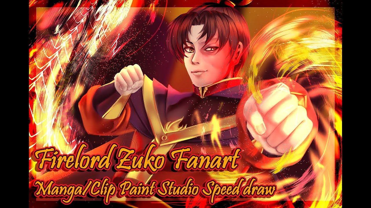 Avatar the Last Airbender Firelord Zuko Fanart MANGA/CLIP STUDIO PAINT!