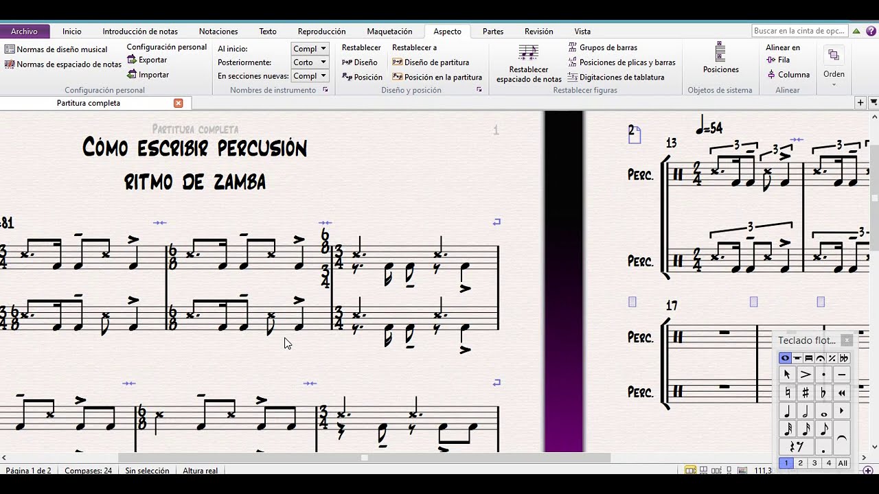 sibelius percusion