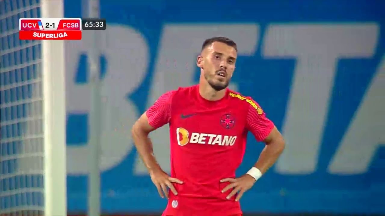 REZUMAT | Universitatea Craiova - FCSB 2-1. Oaidă și-a dat autogol