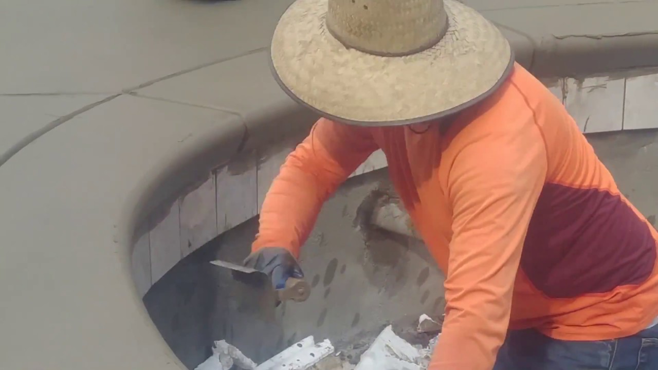Cecil Gunite Salt Finish Concrete