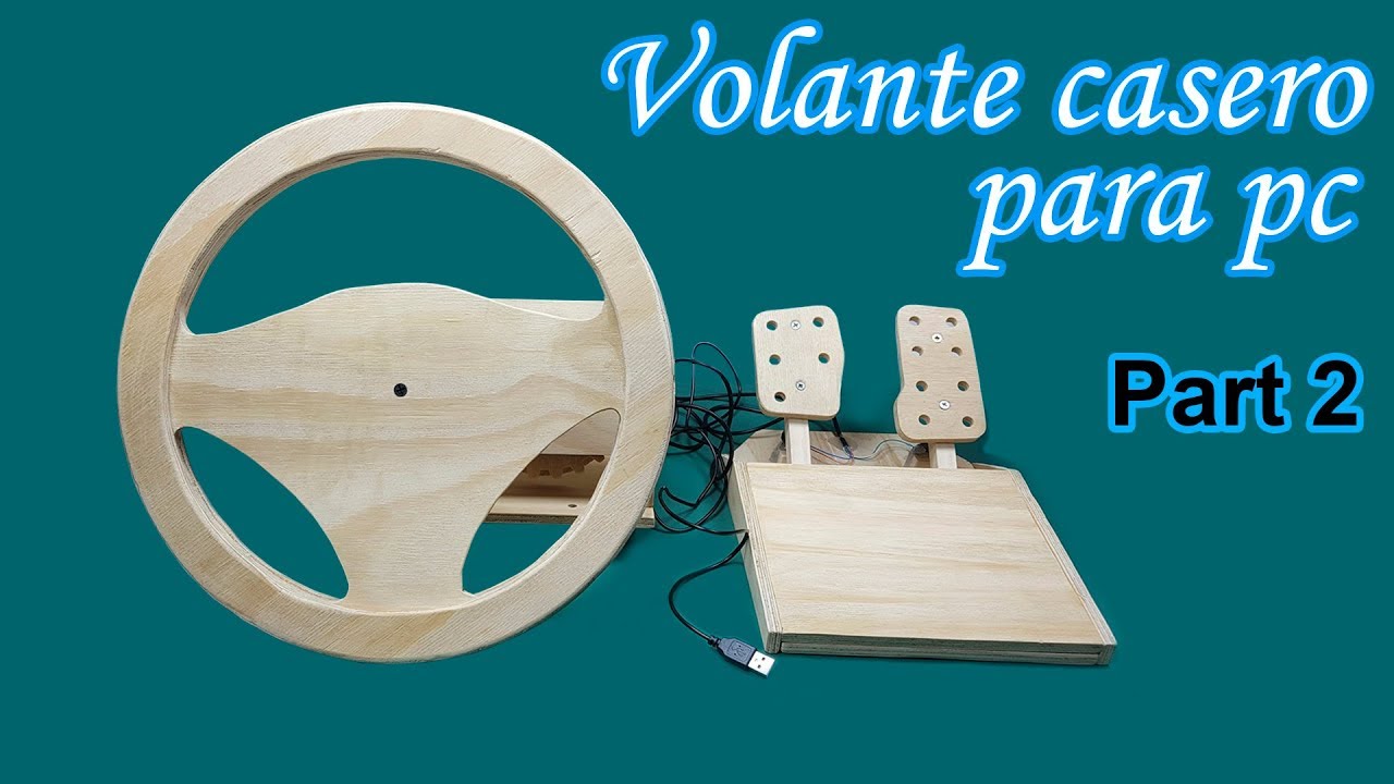 Como Hacer un Volante Casero Para pc | Volante Casero con Pedales para ETS2 - Part 2