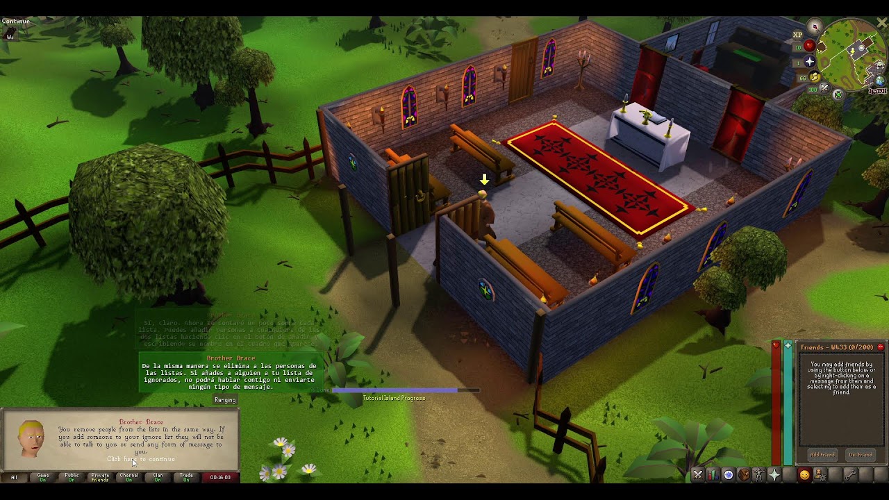 Osrs spanish/english  Start/empezar hacer una persona