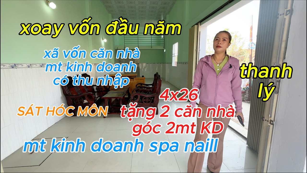 Chị đại gia đức hoà đầu năm cần xoay vốn đáo hạn các khoản nên thanh lý vốn căn nàh 2mt kinh doanh