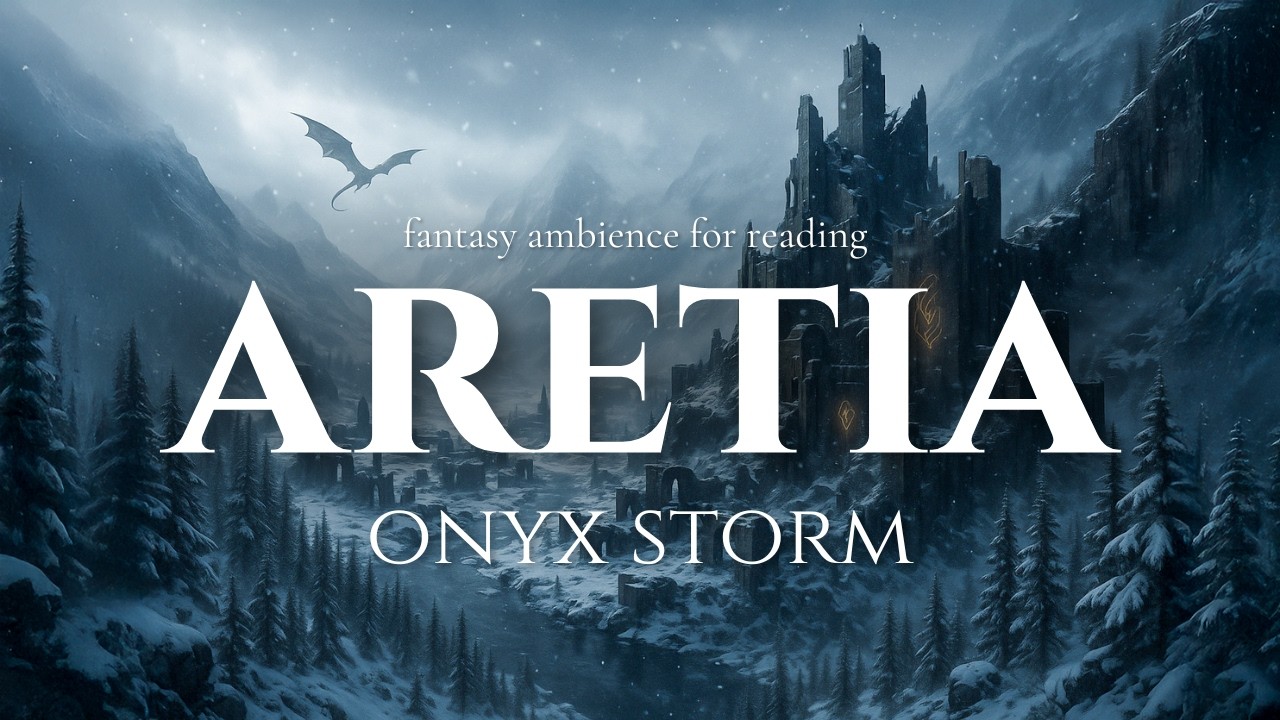 fourth wing ambience | snowstorm at aretia | fantasy music for reading onyx storm