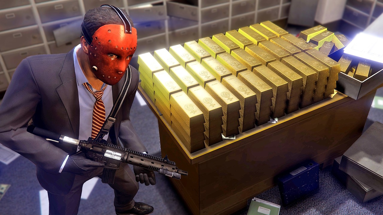 مايكل يقوم بأقوى عملية سطو مسلح في تاريخ جي تي أي 5 | GTA V The Butchery Heist