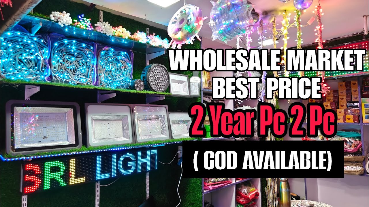 GANPATI DECORATION WHOLESALE LIGHTING MARKET LED FLOOD PIXEL BELT PIXEL TORAN PIXEL STEEP LIGHT #srl