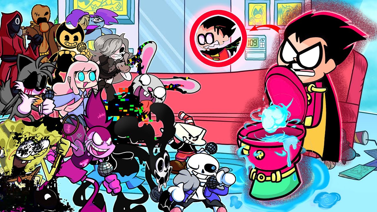FNF Bossy (Toilet Robin) But Different Characters Sing It 🎵 (Everyone Sings Bossy) (NEW CHARACTERS)