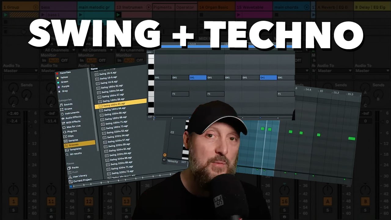 How to use swing and groove in techno | Ableton Live tutorial
