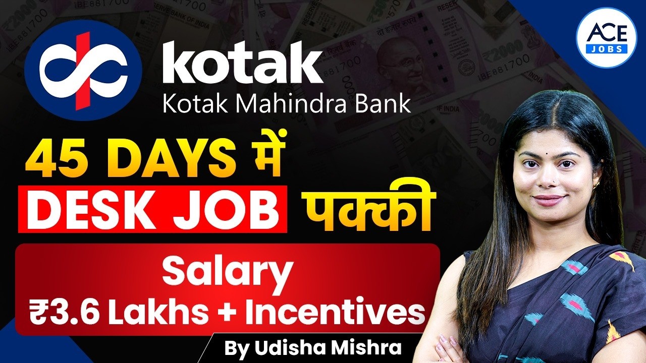 Kotak Mahindra Bank Recruitment 2026 | Assured Job Program for Any Graduate | Udisha Ma'am