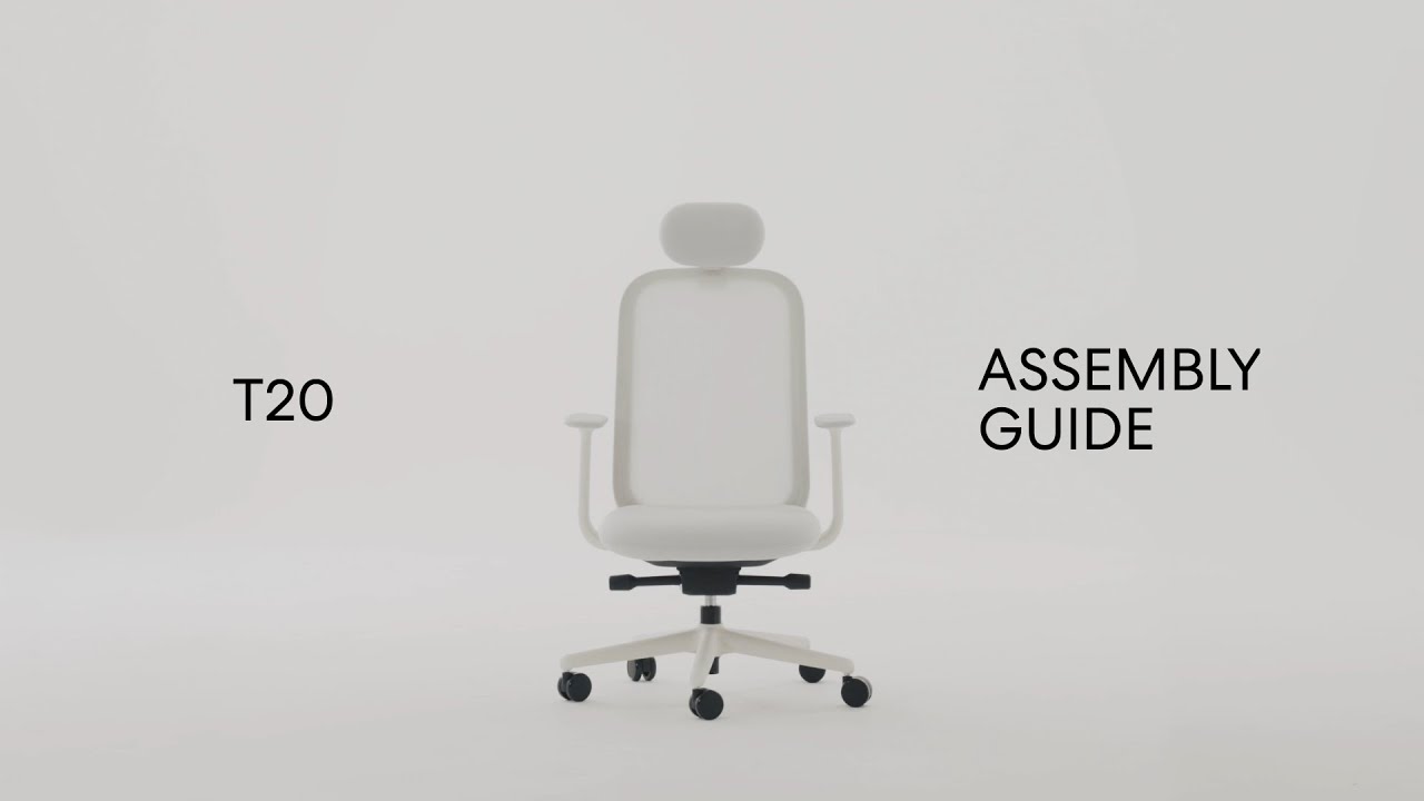 [SIDIZ] ASSEMBLY GUIDE - T20 (T20 의자 조립법)