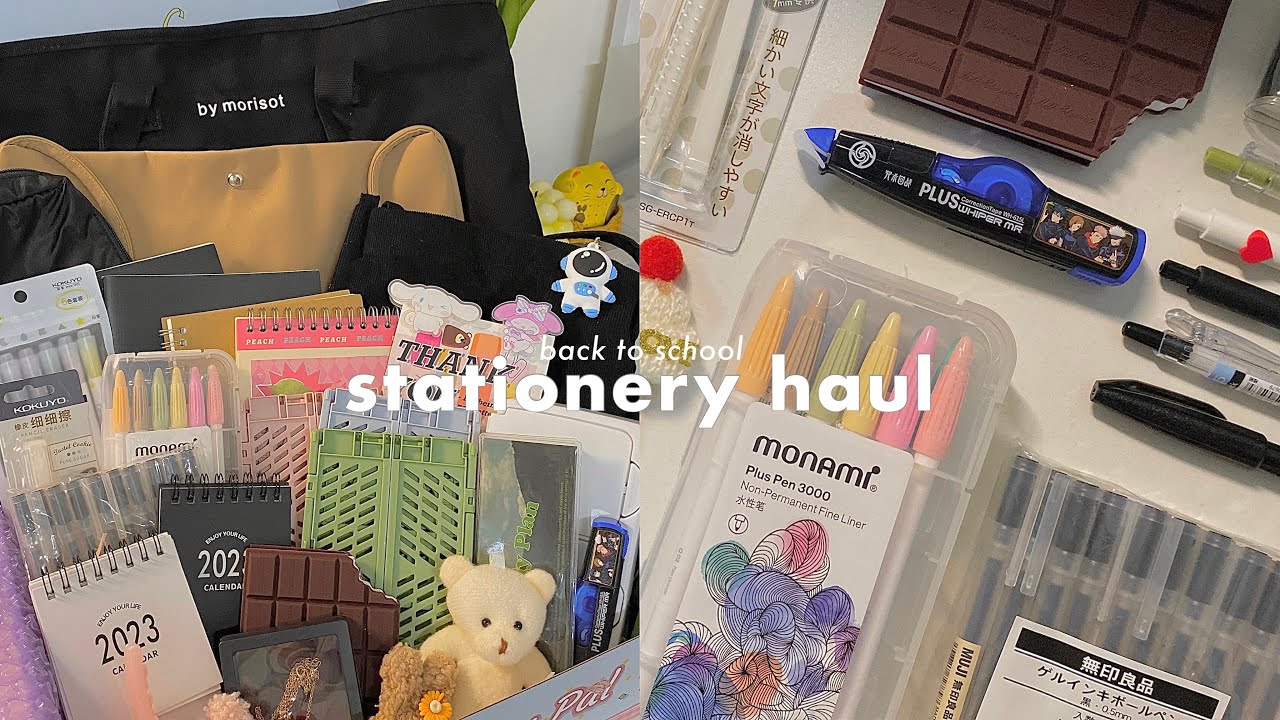 huge back to school stationery haul 🍃 ft. stationery pal // giveaway closed