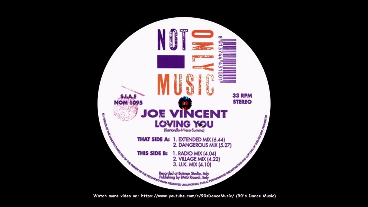Joy Vincent - Loving You (Dangerous Version) (90's Dance Music) ✅
