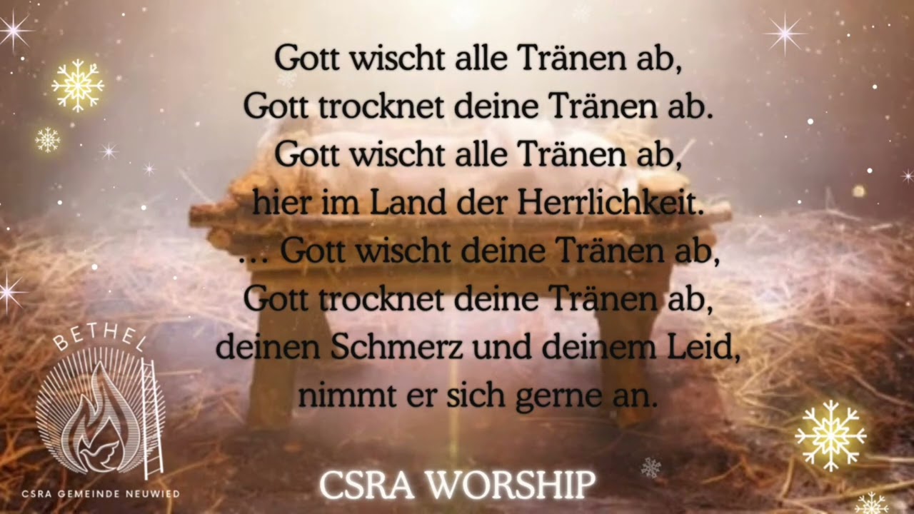 Sinti anbetung lobpreis Gott wischt alle tränen ab / gott trocknet deine tränen johannes falk cover