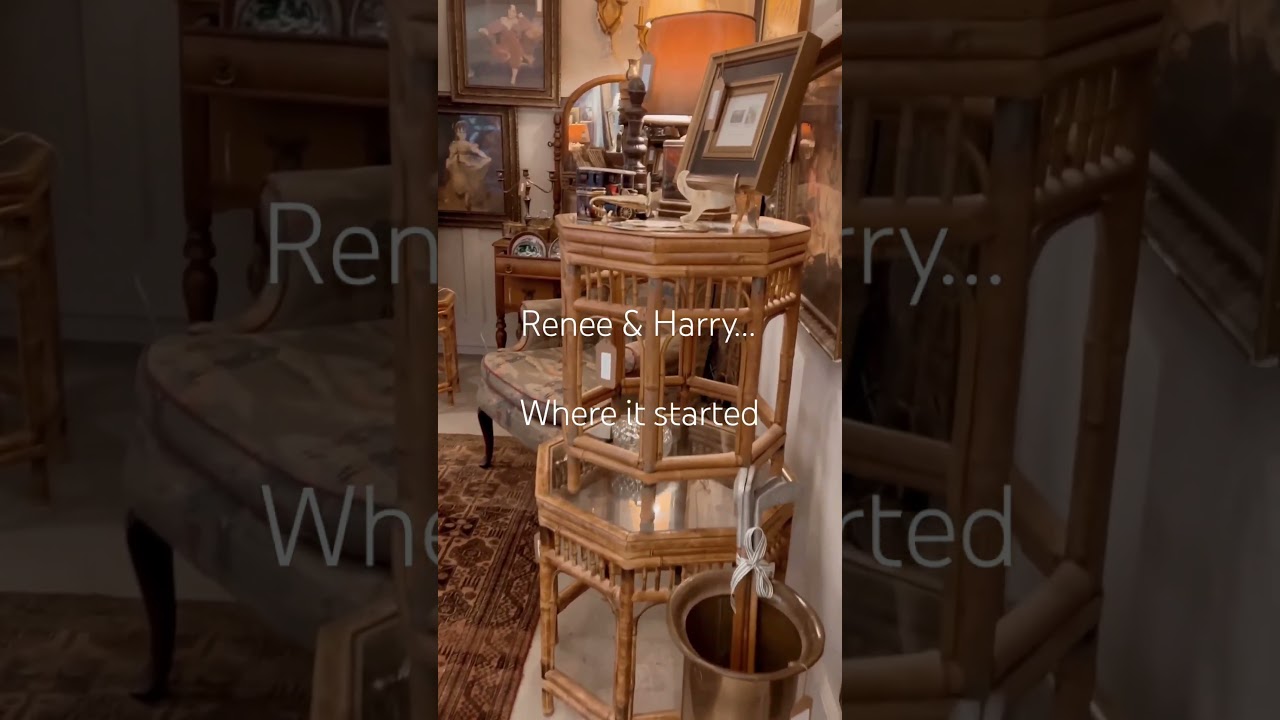 Renée & Harry looking back at becoming antique booth vendor.✨Antique, vintage home decor.