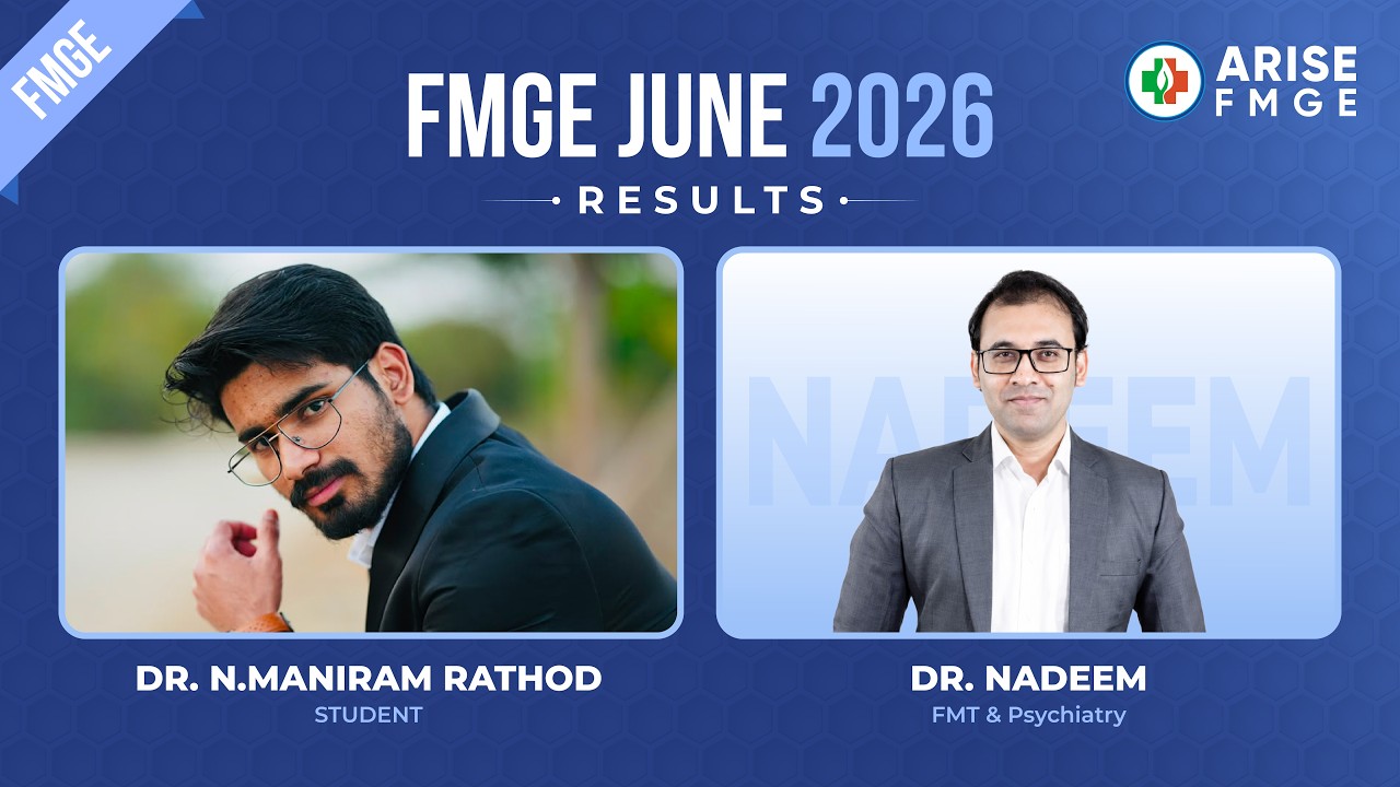 История успеха FMGE, июнь 2026 г. | Д-р Манирам Ратод и д-р Надим | Arise Medical Academy