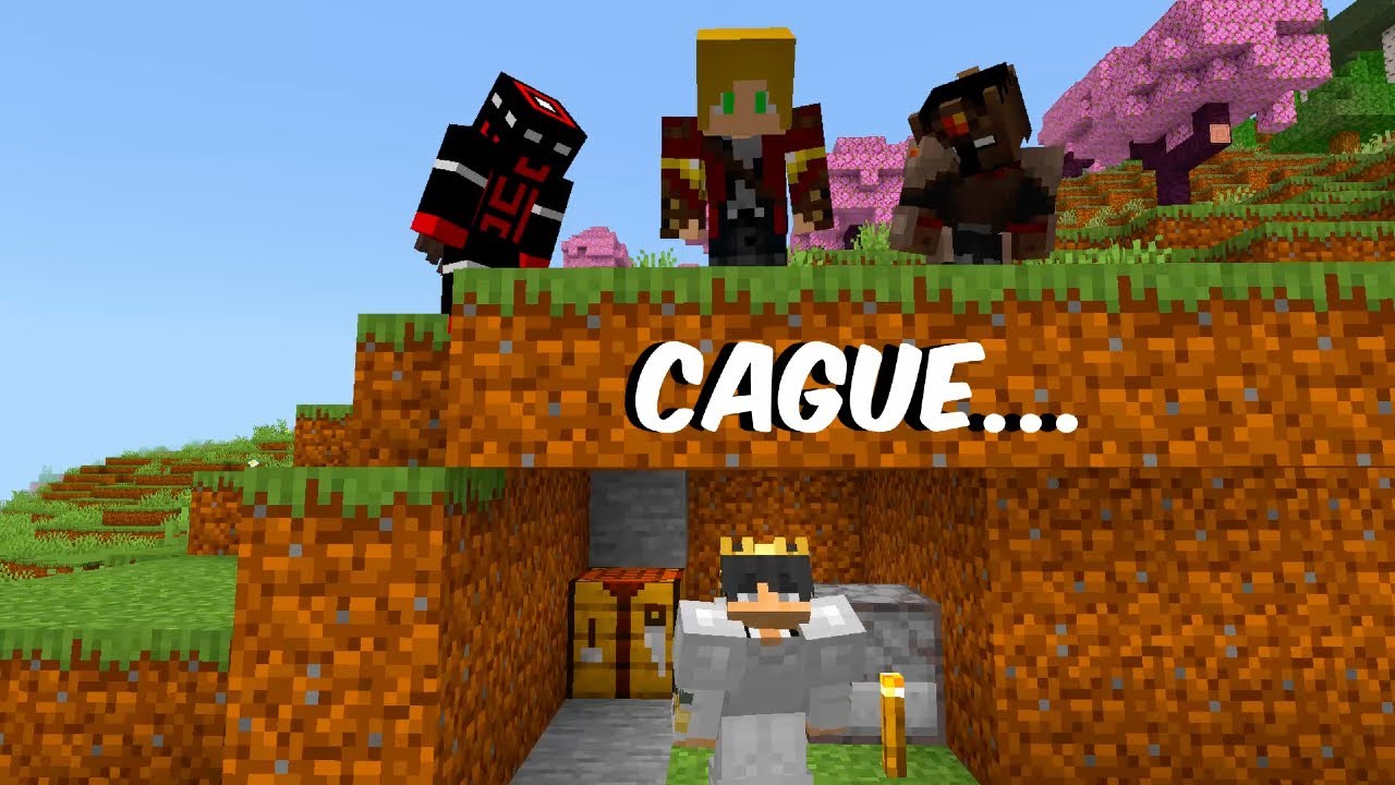 Sobreviviendo a 3 TRYHARDS en Minecraft...