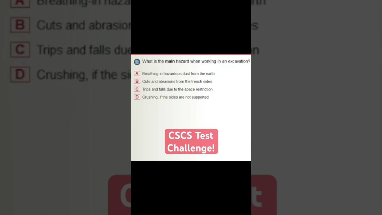 CSCS Test UK | CSCS Card UK 2024| #constructionsafety #cscscard #buildingcareers #english #exam