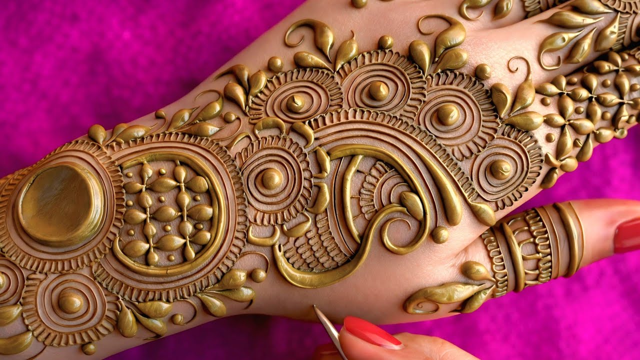 Stylish Henna ( मेंहदी डिजाइन) ll Arabic Mehndi Design ll Simple Mehndi ll Easy Mehndi ll Mehndi 