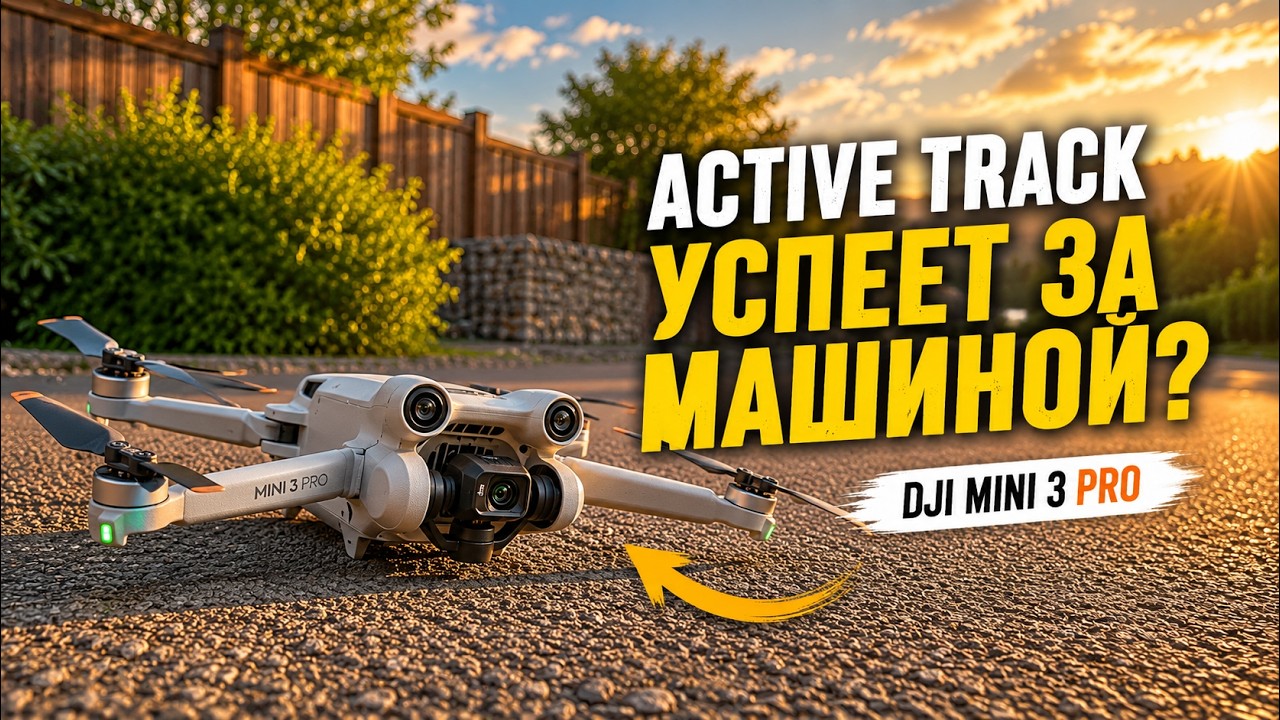 Режим следования на МИНИ 3 про. ACTIVE TRACK DJI MINI 3 PRO.