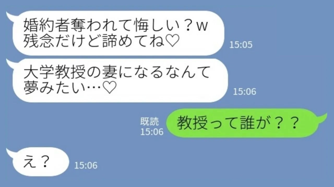 【LINE】結婚式直前に婚約者を奪った妹「教授の妻なんて夢みたい♡しかも妊娠したの！」→私「それ本当に大丈夫？」直後、“ある事実”が発覚し…【総集編】