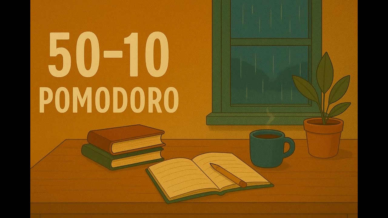 Start Strong: 2h Pomodoro Timer for Work | With 10 Minutes of Prep, Rain & Lofi Beats