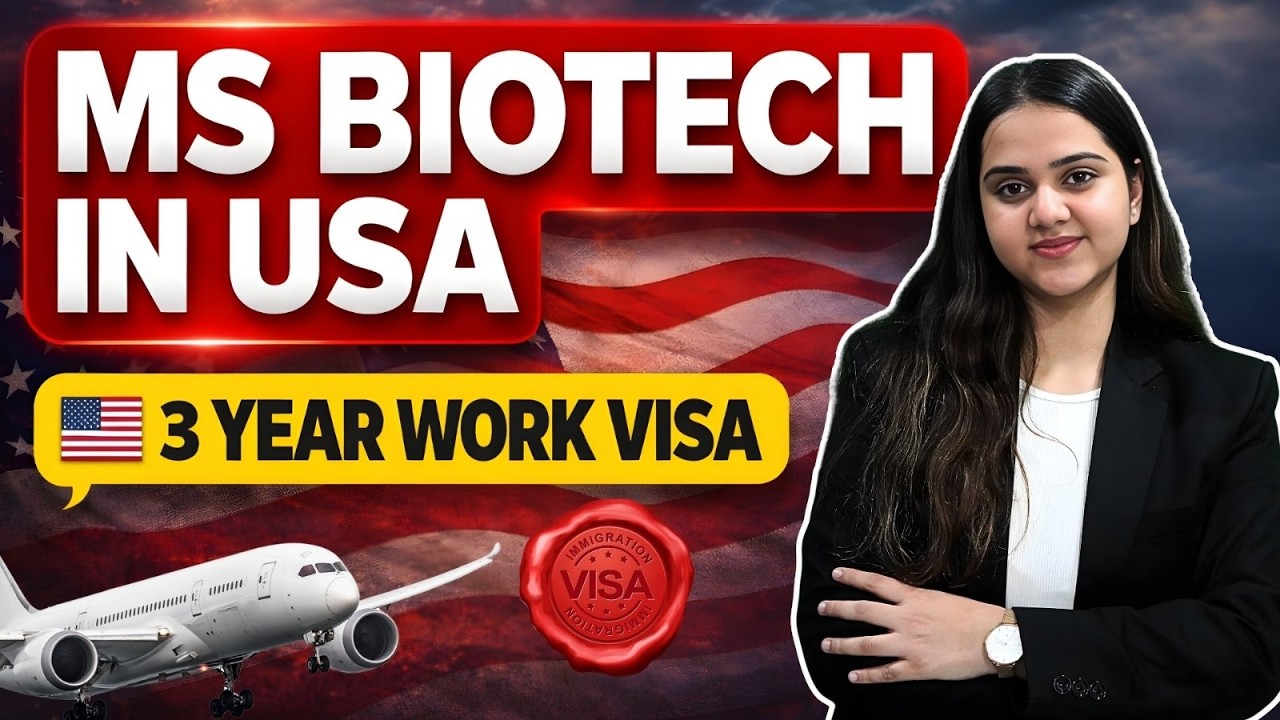 MS in Biotechnology in USA 😲 3 Years Work Visa After Study!