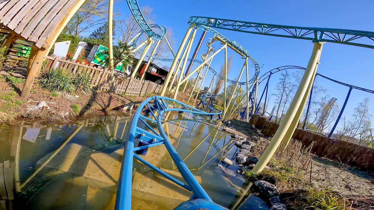 MECALODON - First On-ride video (POV) - Walibi Belgium