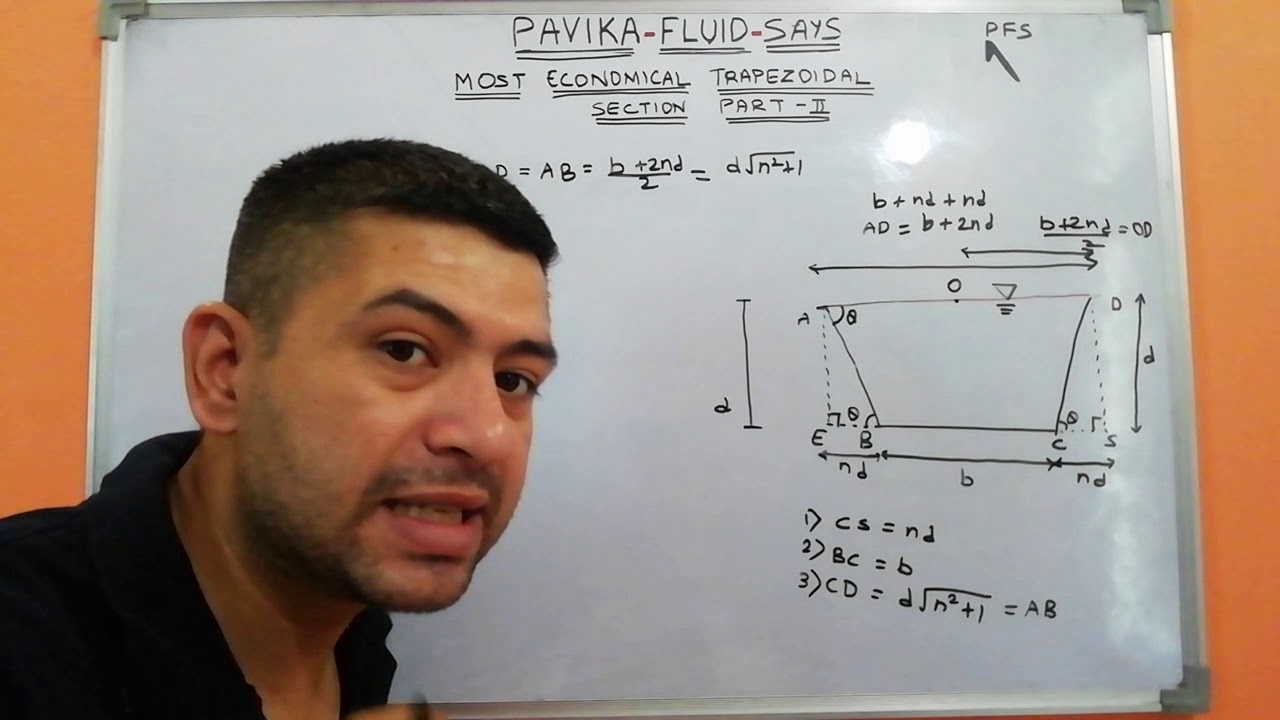 Design of most economical trapezoidal channel part II