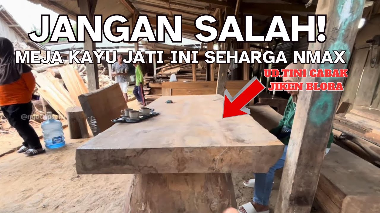 Meja Kayu Jati Khas Blora Kayak Gini Seharga 25 Juta Lebih, Export Juga Ke EROPA-UD.TINI JIken Blora