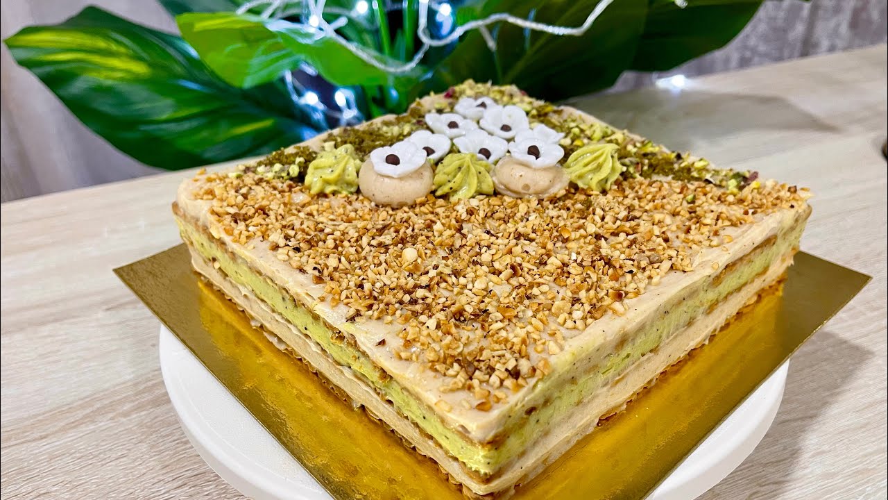 خبزة هواء برستيج بالبوفريوة و الفستق أسهل منها مفماش والبنة عالمية ❤️👌😋gâteau courant d'air