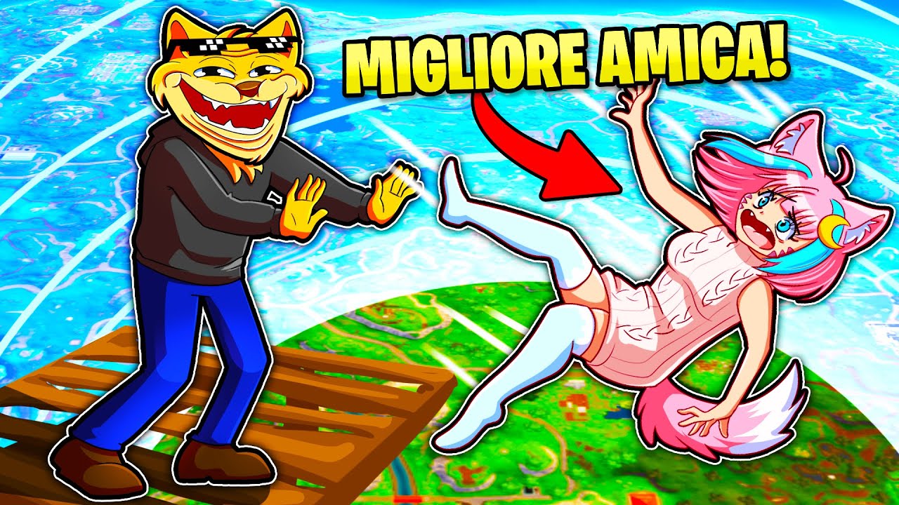 TROLLO LA MIA MIGLIORE AMICA NABBA SU FORTNITE NELLA SUA PRIMA PARTITA! *EPICO*