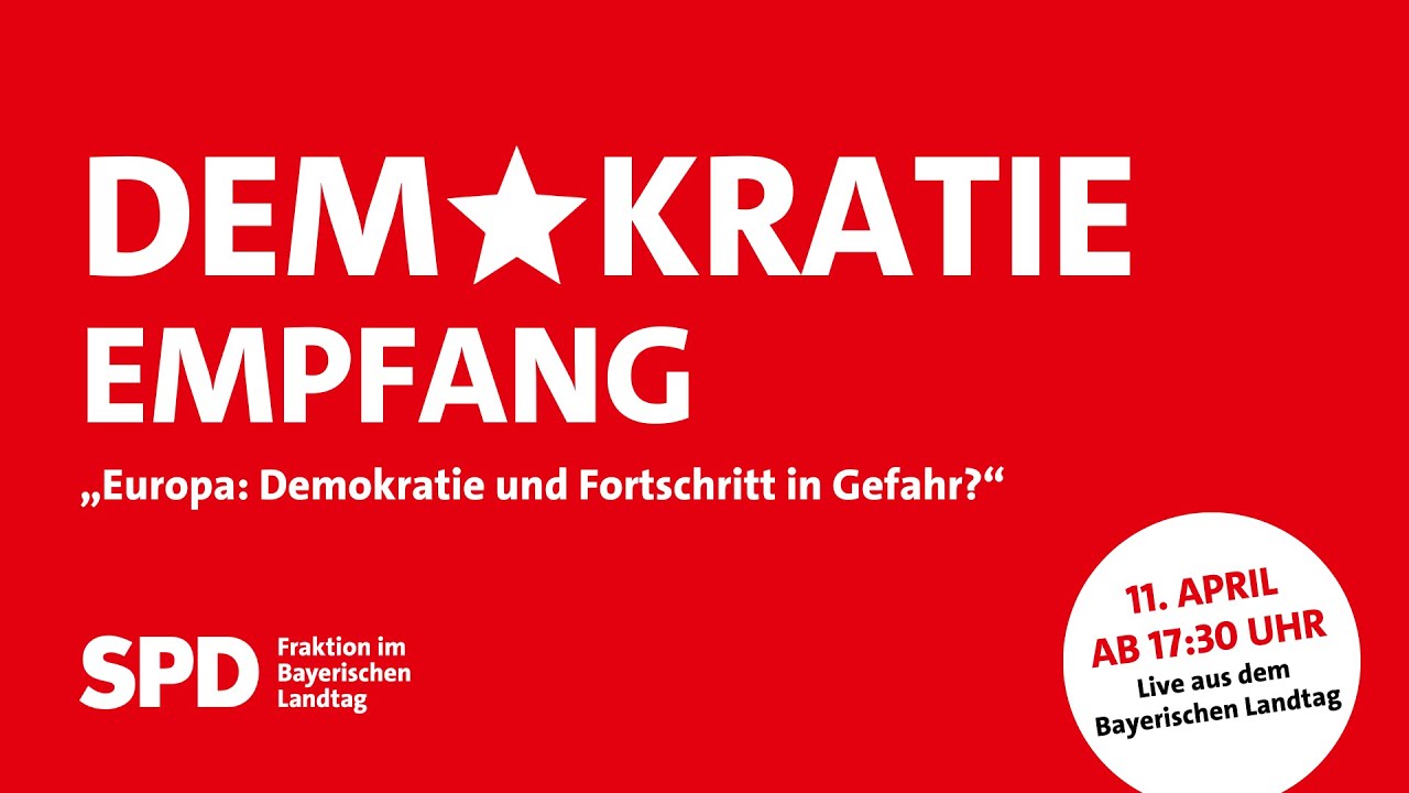Demokratieempfang mit Podiumsdiskussion - Europa: Demokratie und Fortschritt in Gefahr?
