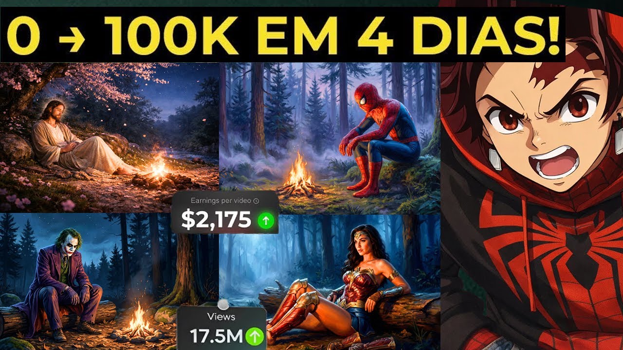 NICHO QUE MAIS PAGA! Copiei um Canal Dark MEGA VIRAL pra Monetizar com IA (MINA DE OURO)
