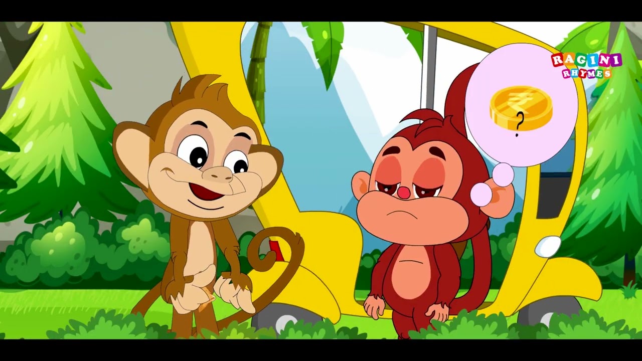 Bandar Ka Auto | बंदर का ऑटो चले गोल गोल गोल एक मजेदार Hindi Nursery Rhyme बच्चों के लिए