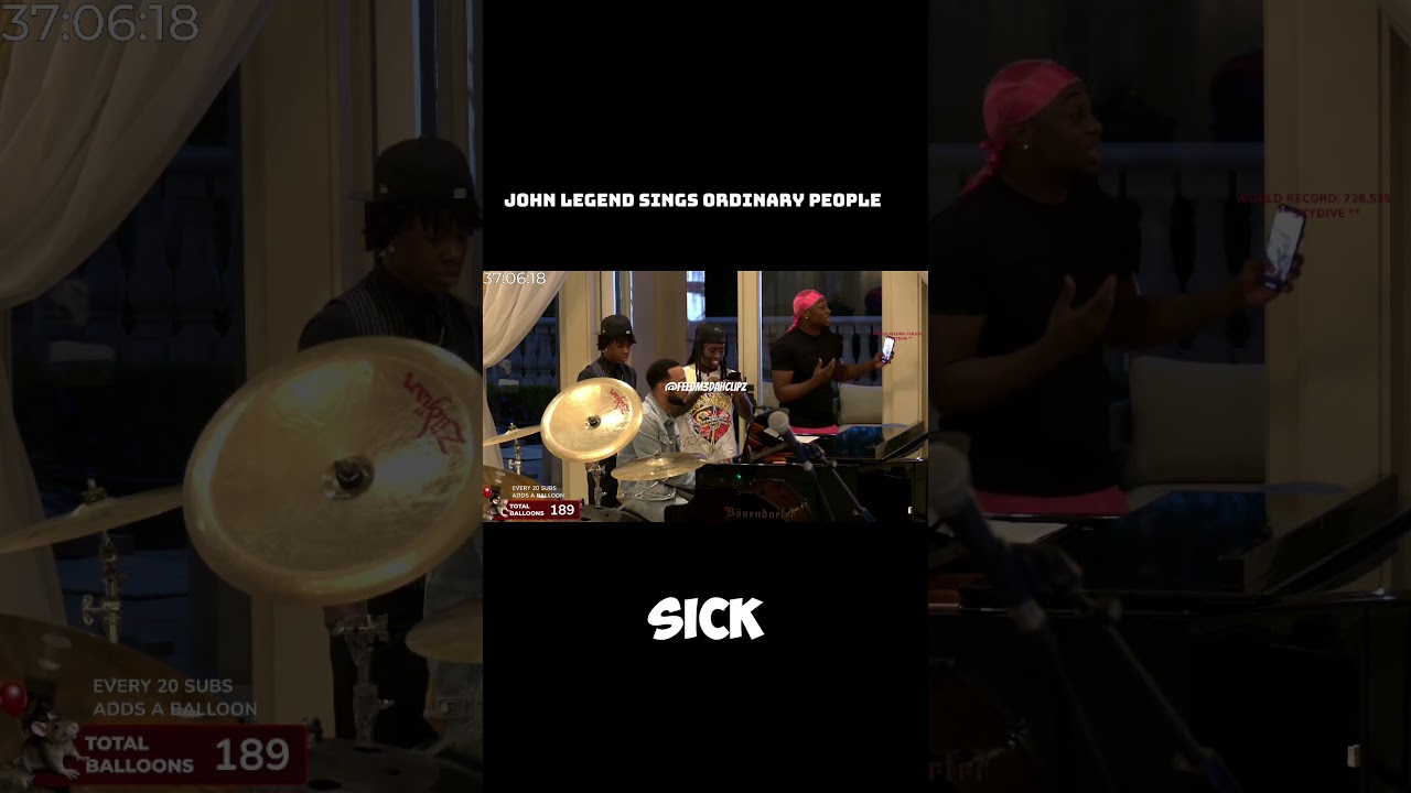 John Legend sings ordinary people live!!  