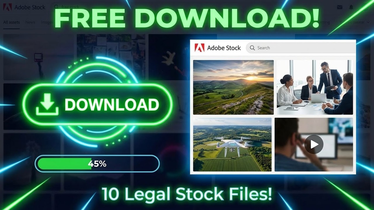 How To Download 10 FREE Images and Videos from Adobe Stock (Legal & Safe)
