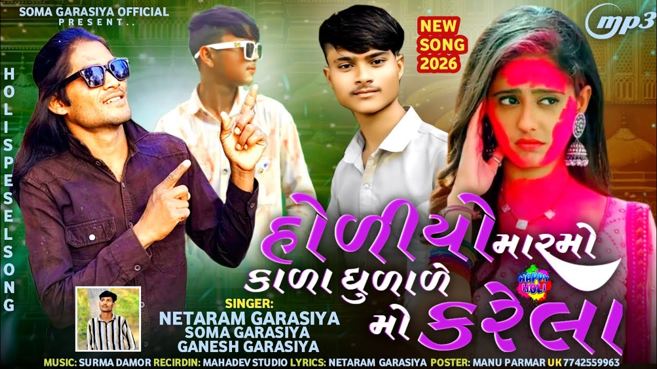 હોળીયો મા રમો કાળા ધૂળાળે મો કરે લા ll SINGER NETARAM GARASIYA SOMA GARASIYA TIMLI SONG ll 